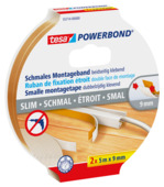 Tesa Powerbond montagetape smal 5 m x 9 mm (2 stuks)
