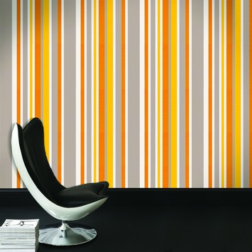 Graham & Brown Vliesbehang 2203-20 Streep Oranje