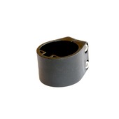 Giardino plastiek midden/eindklem voor 48 mm profielpaal RAL 9005 zwart 6 stuks