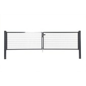 Giardino dubbele tuinpoort Napoli RAL 7016 antraciet 120 x 300 cm (2 x 150 cm)