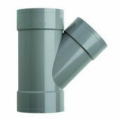 Martens T-stuk 45° PVC grijs 3x lijmverbinding 125x110x125 mm