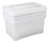 Curver opbergbox Handy transparant set 3x 50 L