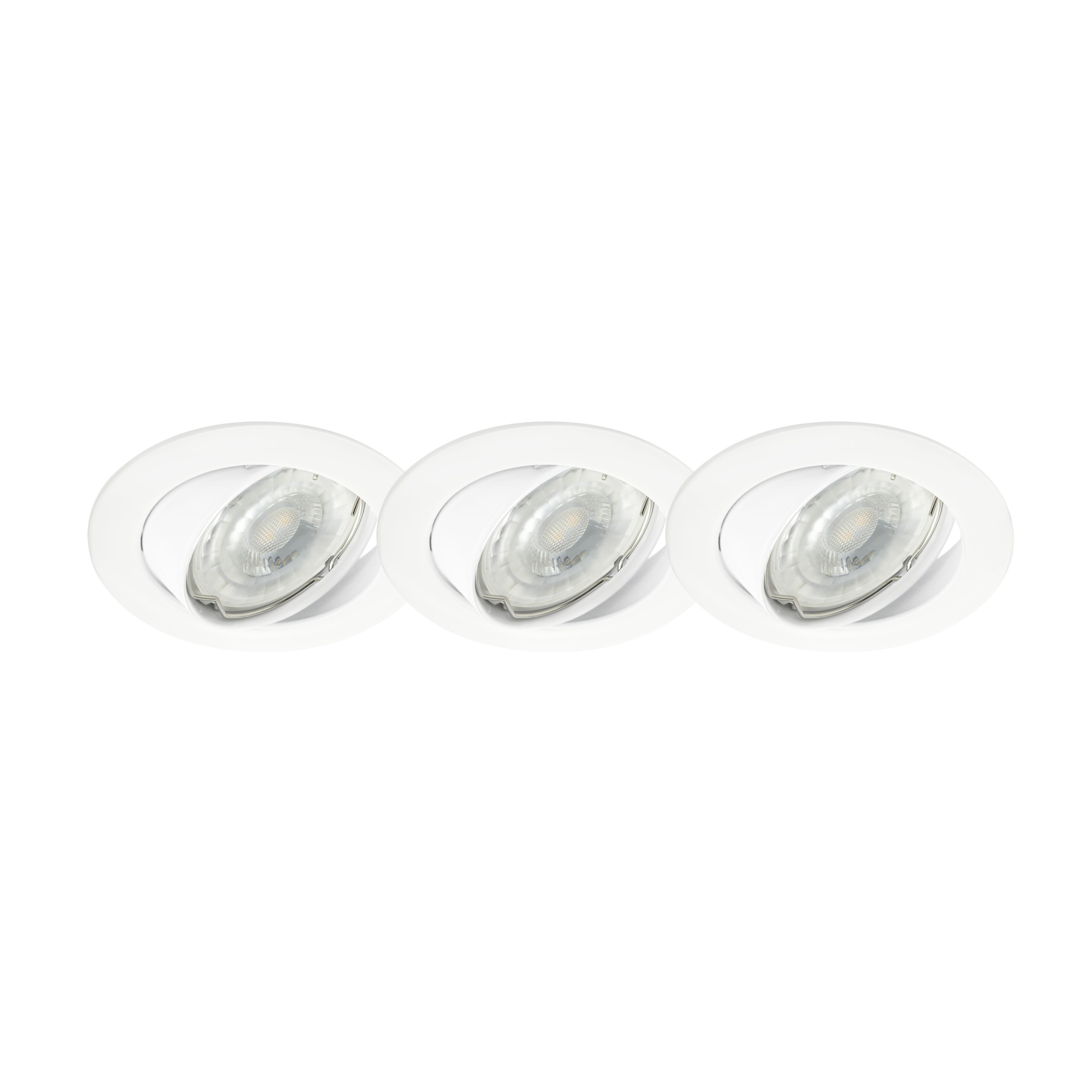 Gamma Inbouwspots Led Gu10 3X5W Richtbaar Wit gamma kopen in de aanbieding