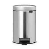 Brabantia NewIcon Prullenbak - 3 l - Matt Steel