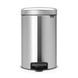 Brabantia NewIcon Prullenbak - 12 l - Matt Steel