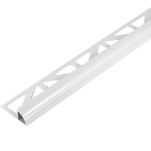 Tegelprofiel kwartrond aluminium wit 10 mm