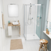 Sealskin Douchecabine met Schuifdeur Compact Hoekinstap 90x195 cm Chroom