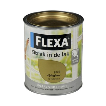 | Flexa Strak in de lak zijdeglans goud kopen?