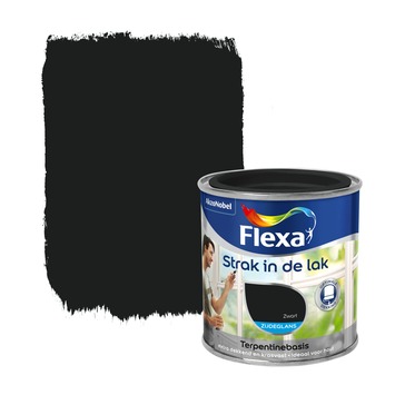 Flexa Strak in de lak zwart zijdeglans 250 ml