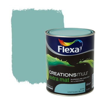 Gamma Flexa Creations Muurverf Vintage Blue Extra Mat Liter Kopen