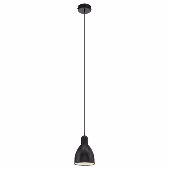 Eglo hanglamp Priddy zwart Ø15,5 cm