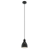 Eglo hanglamp Priddy zwart Ø15,5 cm