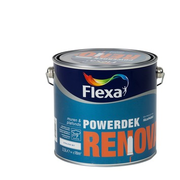 GAMMA | Flexa Powerdek latex renovatie stralend wit 2,5 liter kopen?