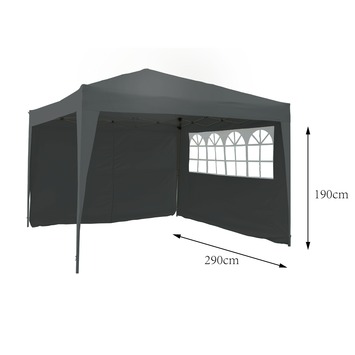 GAMMA Partytent Zijwanden Antraciet | partytenten