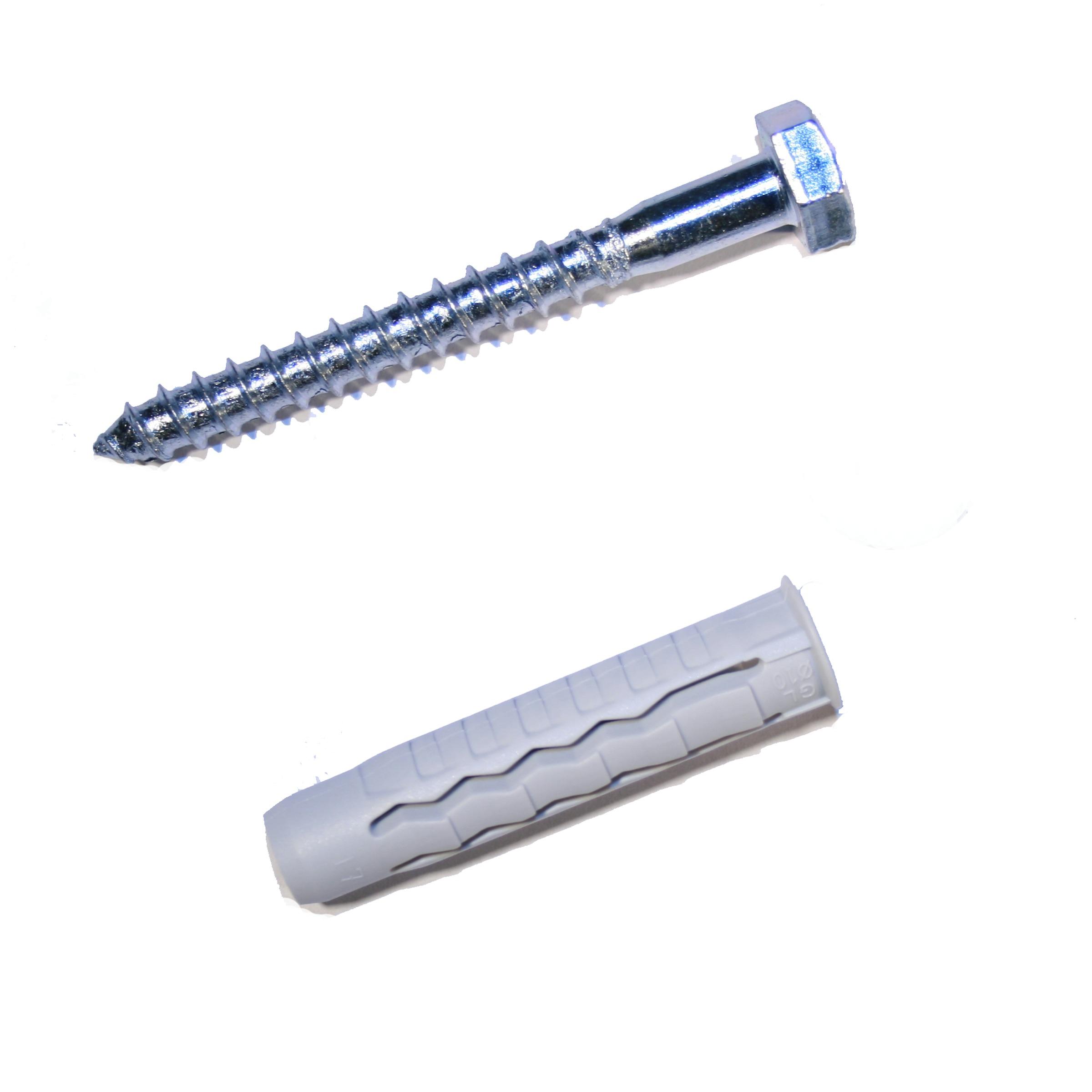 Gamma Universeelplug Gux 12 Mm Met Houtdraaibout Verzinkt 8X80 Mm 4 Stuks gamma kopen in de aanbieding