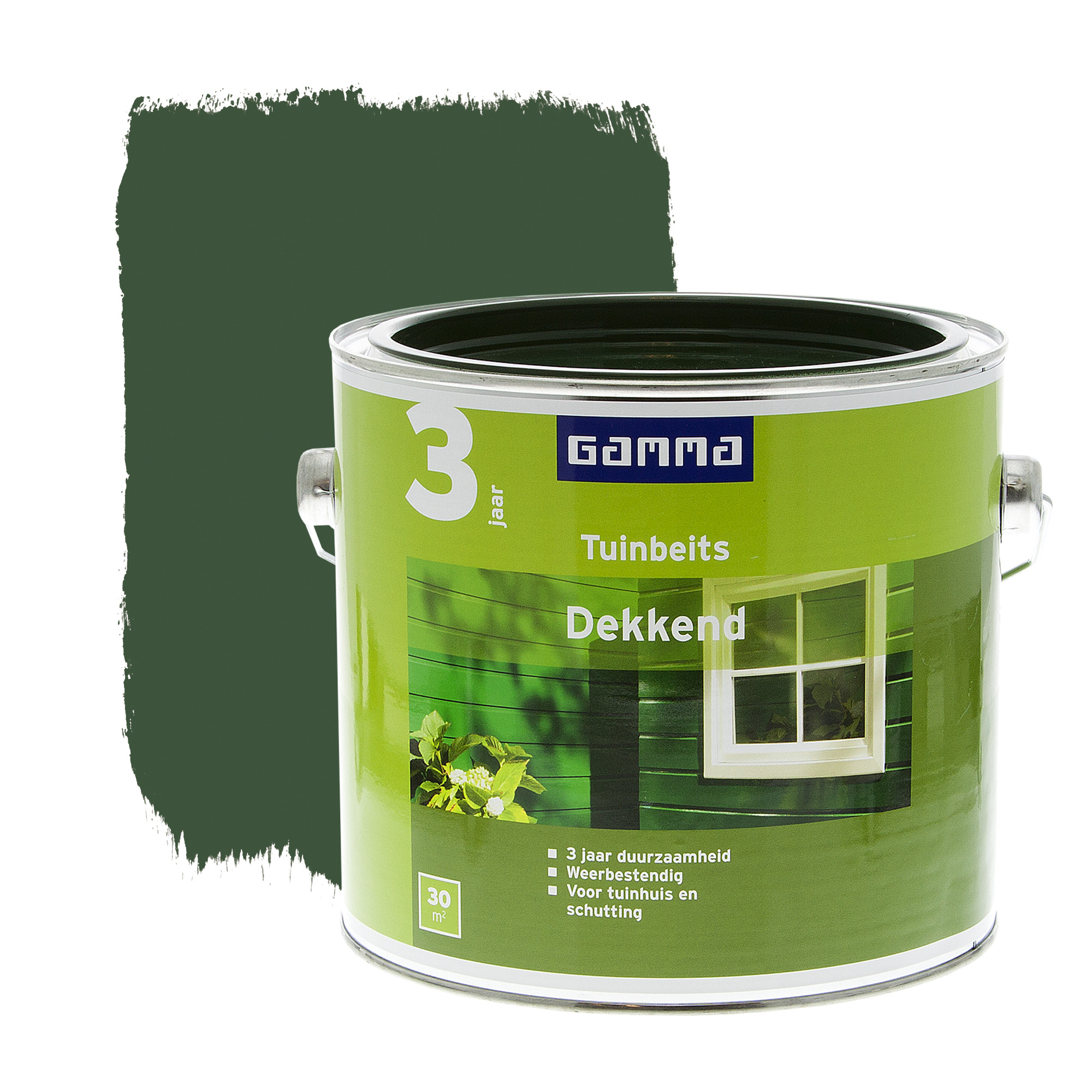 Gamma Tuinbeits Dekkend Midden Groen 25 Liter gamma kopen in de aanbieding