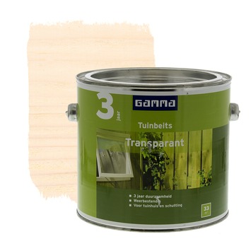 GAMMA | tuinbeits transparant whitewash 2,5 liter kopen?