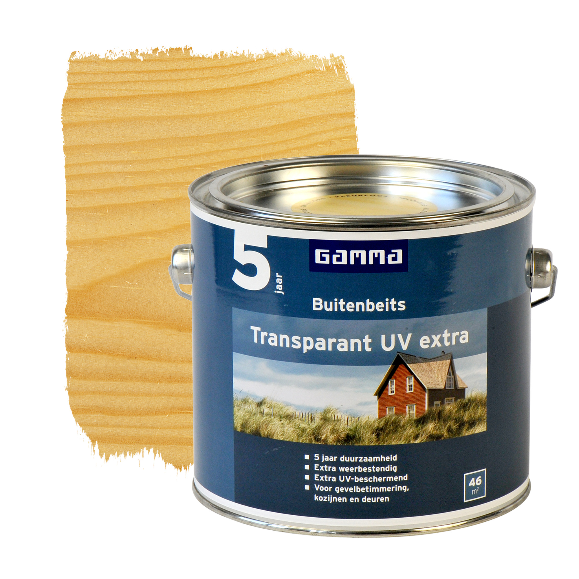 Gamma Buitenbeits Transparant Uv Extra Kleurloos 25 Liter gamma kopen in de aanbieding