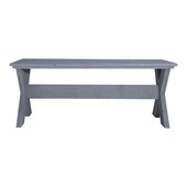 Eettafel Ingeburg grijs steigerhout 95 x 200 cm