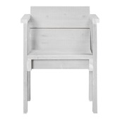 Tuinstoel Sella wit steigerhout