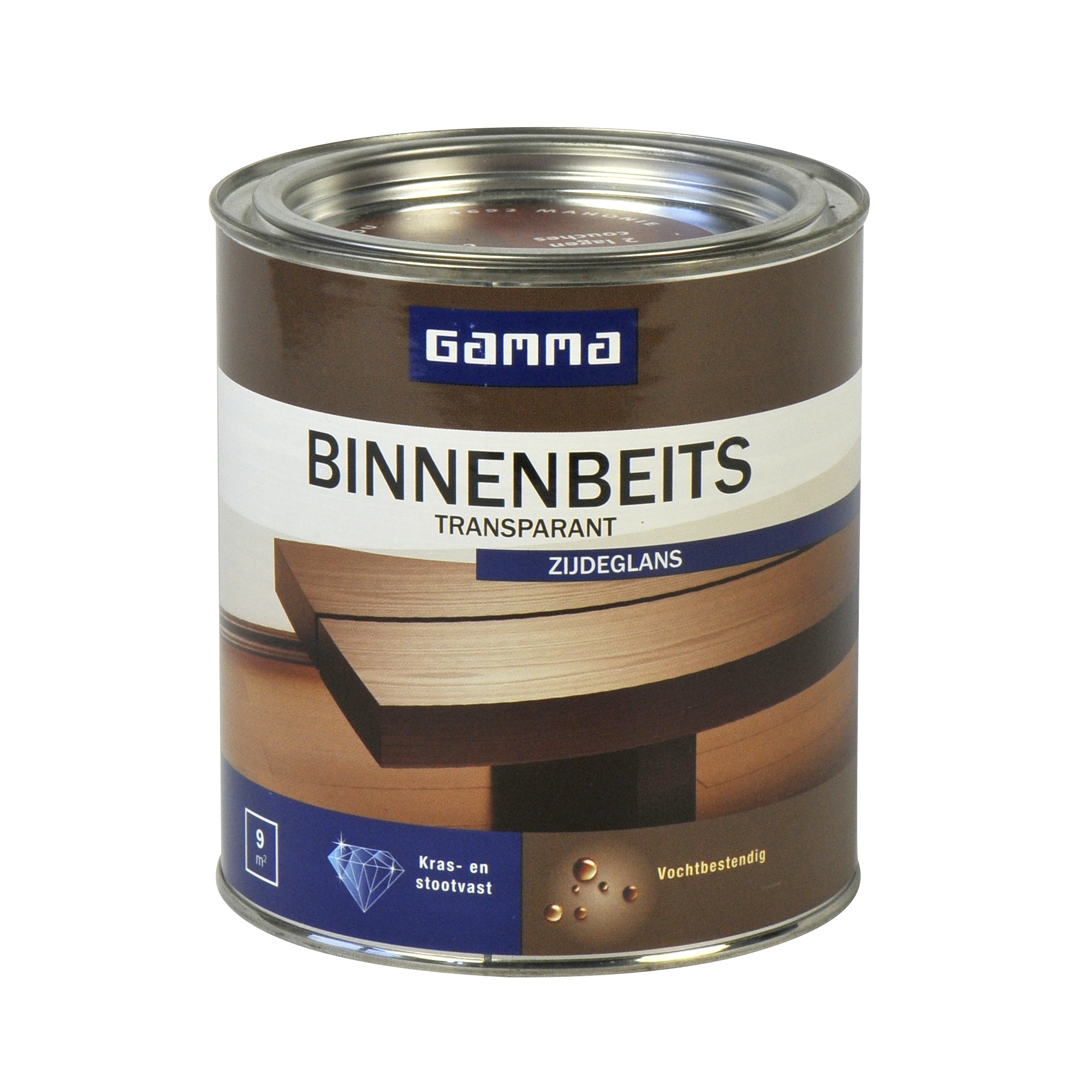 Gamma Binnenbeits Transparant Mahonie Zijdeglans 750 Ml gamma kopen in de aanbieding