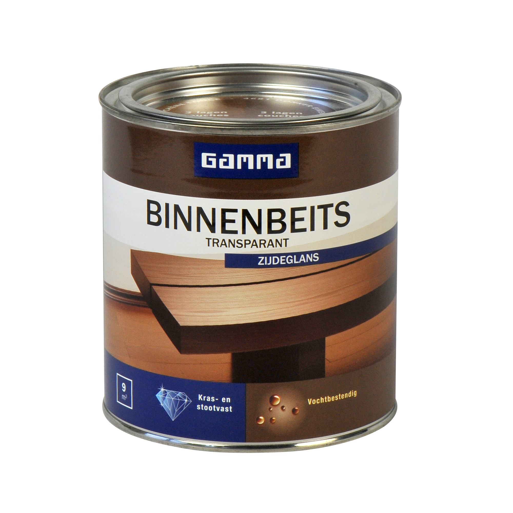 Gamma Binnenbeits Transparant Donker Eiken Zijdeglans 750 Ml gamma kopen in de aanbieding