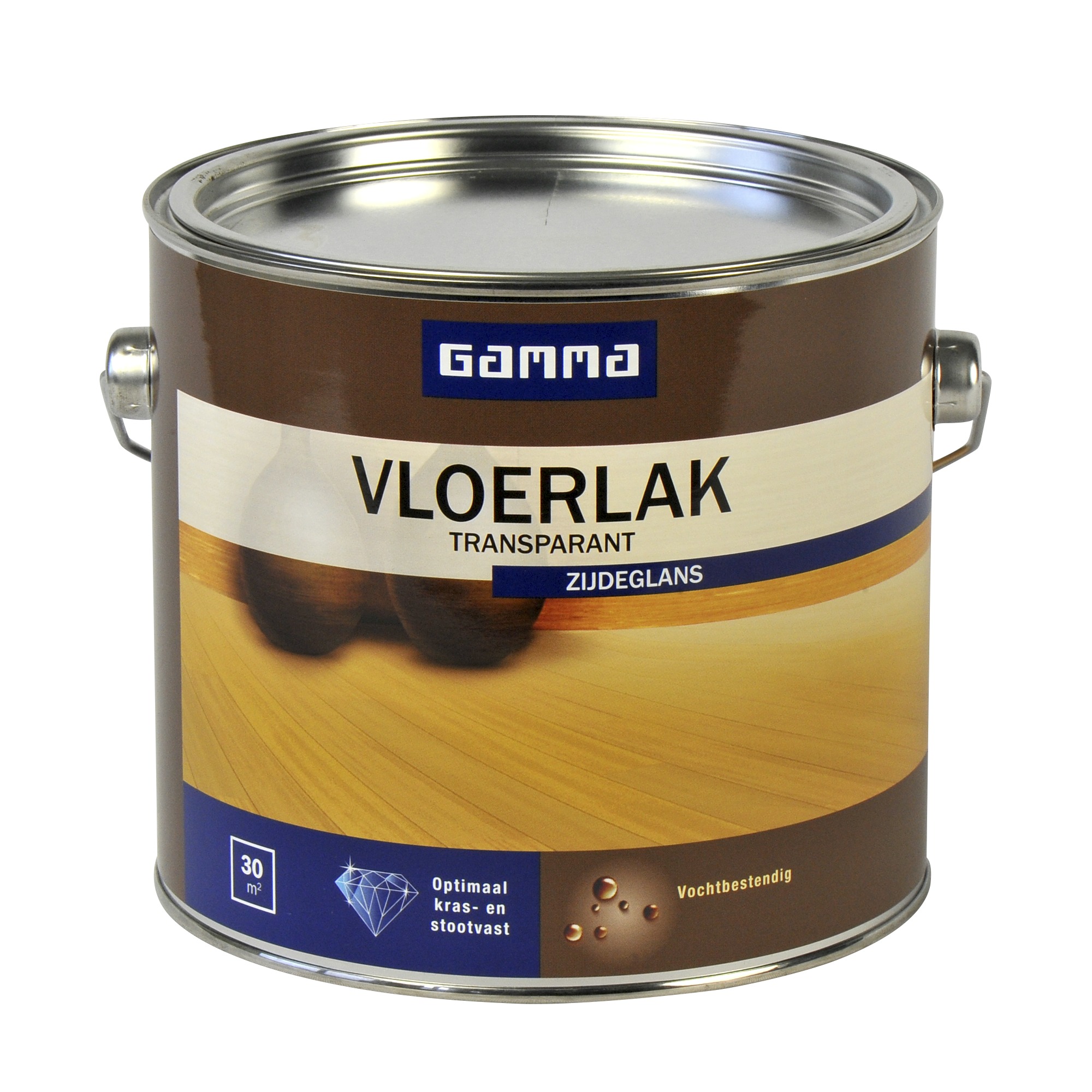 Gamma Vloerlak Kleurloos Zijdeglans 25 Liter gamma kopen in de aanbieding