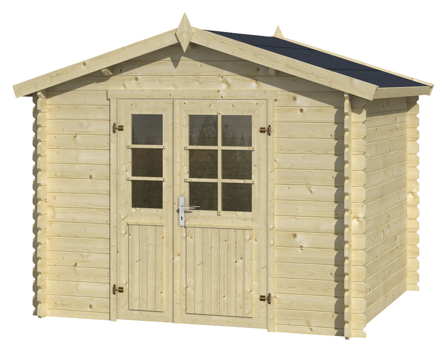 Tuinhuis Talinn Onbehandeld Hout 270X240 huismerk kopen in de aanbieding