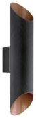 EGLO wandlamp Agolada LED 2x3,7 watt zwart