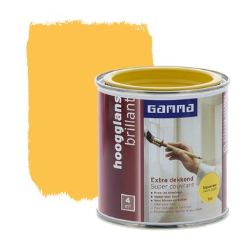 GAMMA Extra Dekkend lak signaal geel hoogglans 250 ml