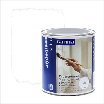 Zorg voertuig plotseling GAMMA | GAMMA Extra Dekkend lak wit zijdeglans 750 ml kopen? 