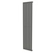 Haceka designradiator Negev grijs structuur 858 Watt 184x41 cm