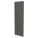 Haceka designradiator Thalia grijs structuur 1585 Watt 184x54 cm