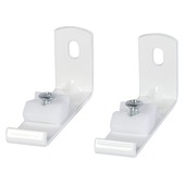 6 cm wandsteun t.b.v. gordijnrail Endless wit 2 stuks