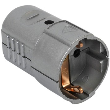 Contrastekker randaarde zilver