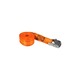 Jumbo spanband oranje  2,5m 25mm met klemgesp