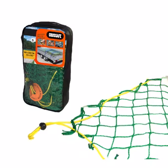 Crossafe Trailer net 150x250cm maaswijdte 50mm met elastisch koord en gepatenteerde stopper