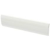 Handson brievenbusklep met borstel aluminium wit blinde bevestiging