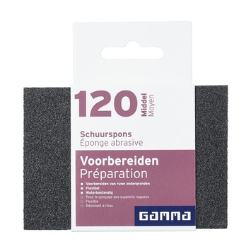 Macadam Bergbeklimmer Onschuld GAMMA | GAMMA schuurspons middel K120 kopen? | schuurpapier