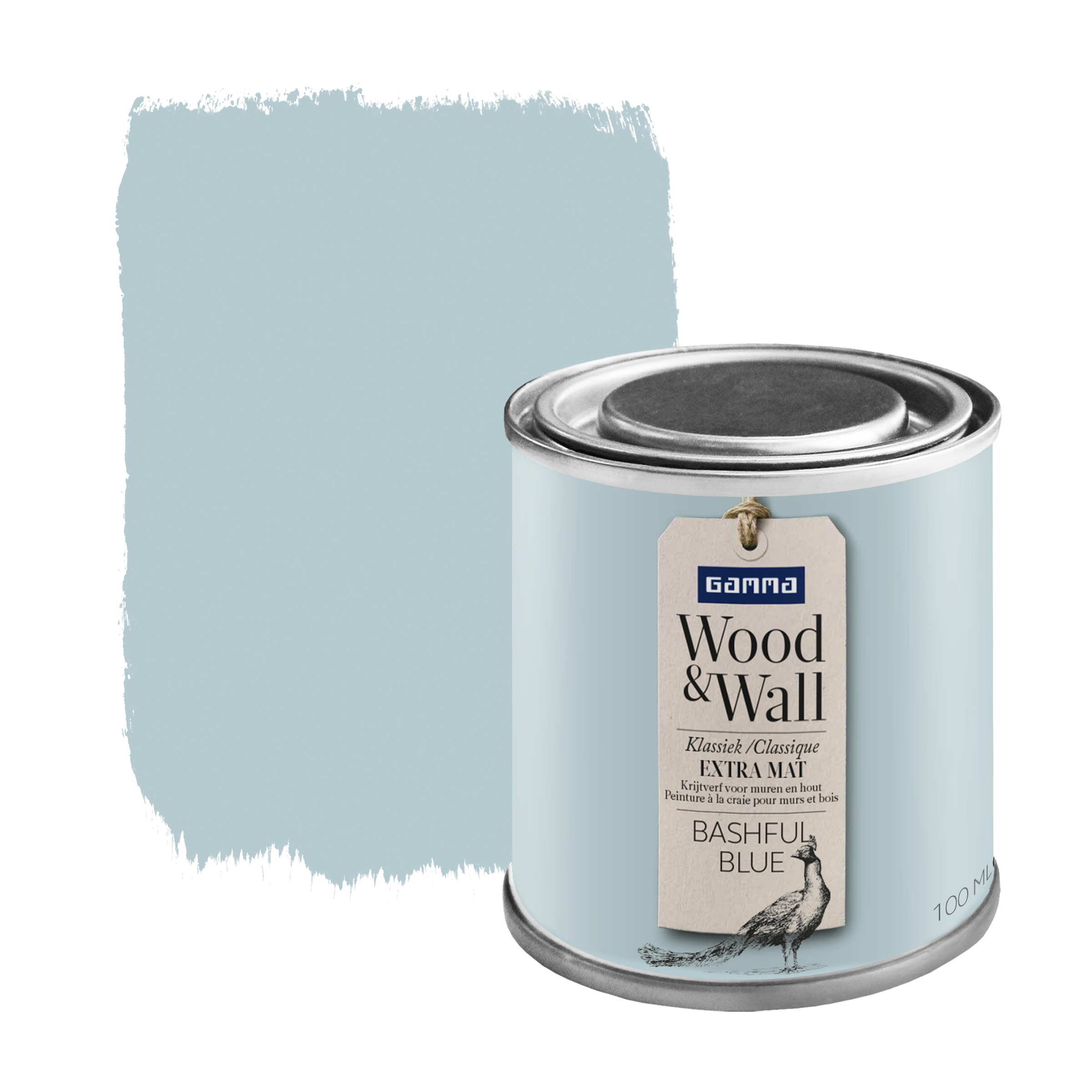Gamma Woodwall Krijtverf Bashful Blue 100 Ml gamma kopen in de aanbieding