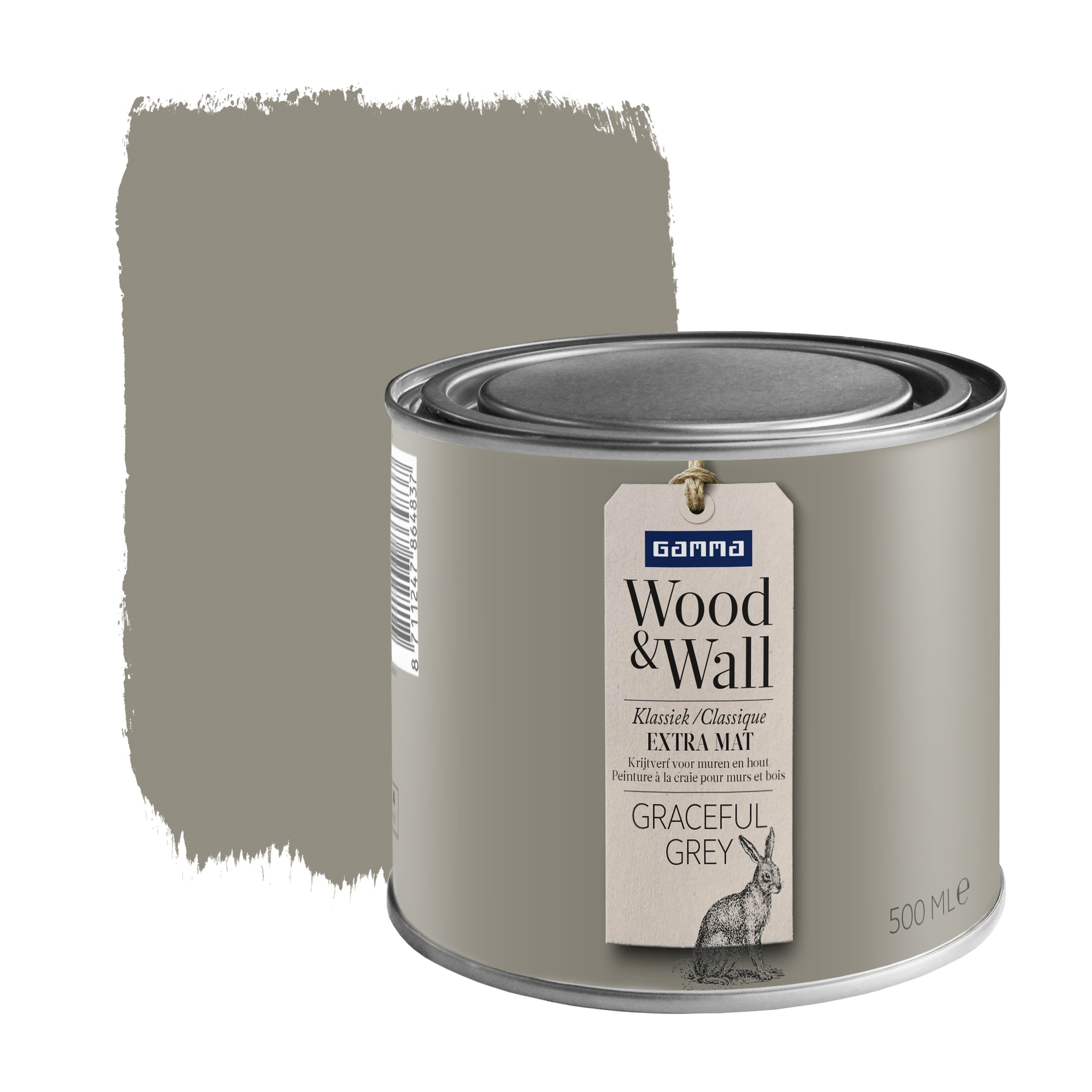 Gamma Woodwall Krijtverf Graceful Grey 500 Ml gamma kopen in de aanbieding