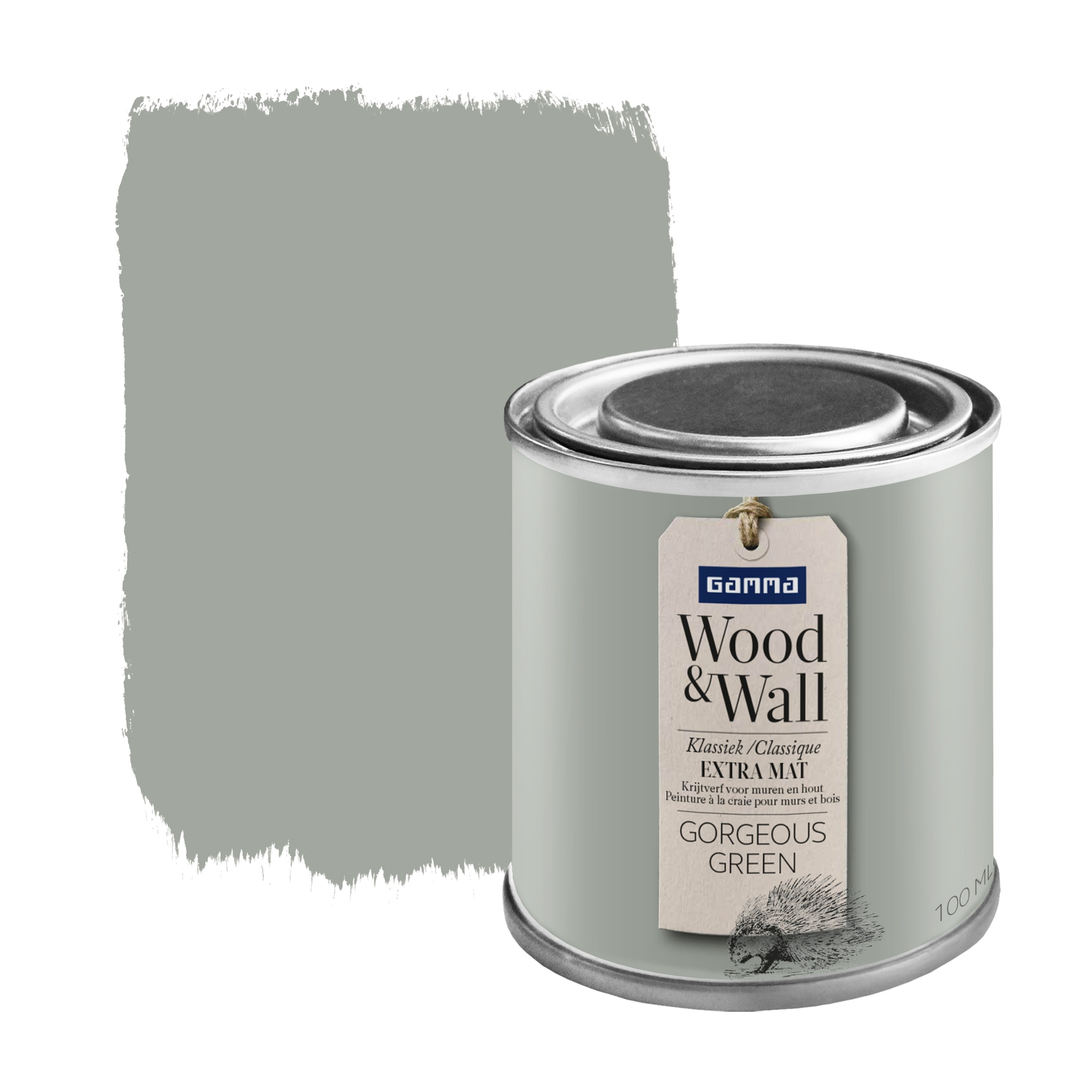 Gamma Woodwall Krijtverf Gorgeous Green 100 Ml gamma kopen in de aanbieding