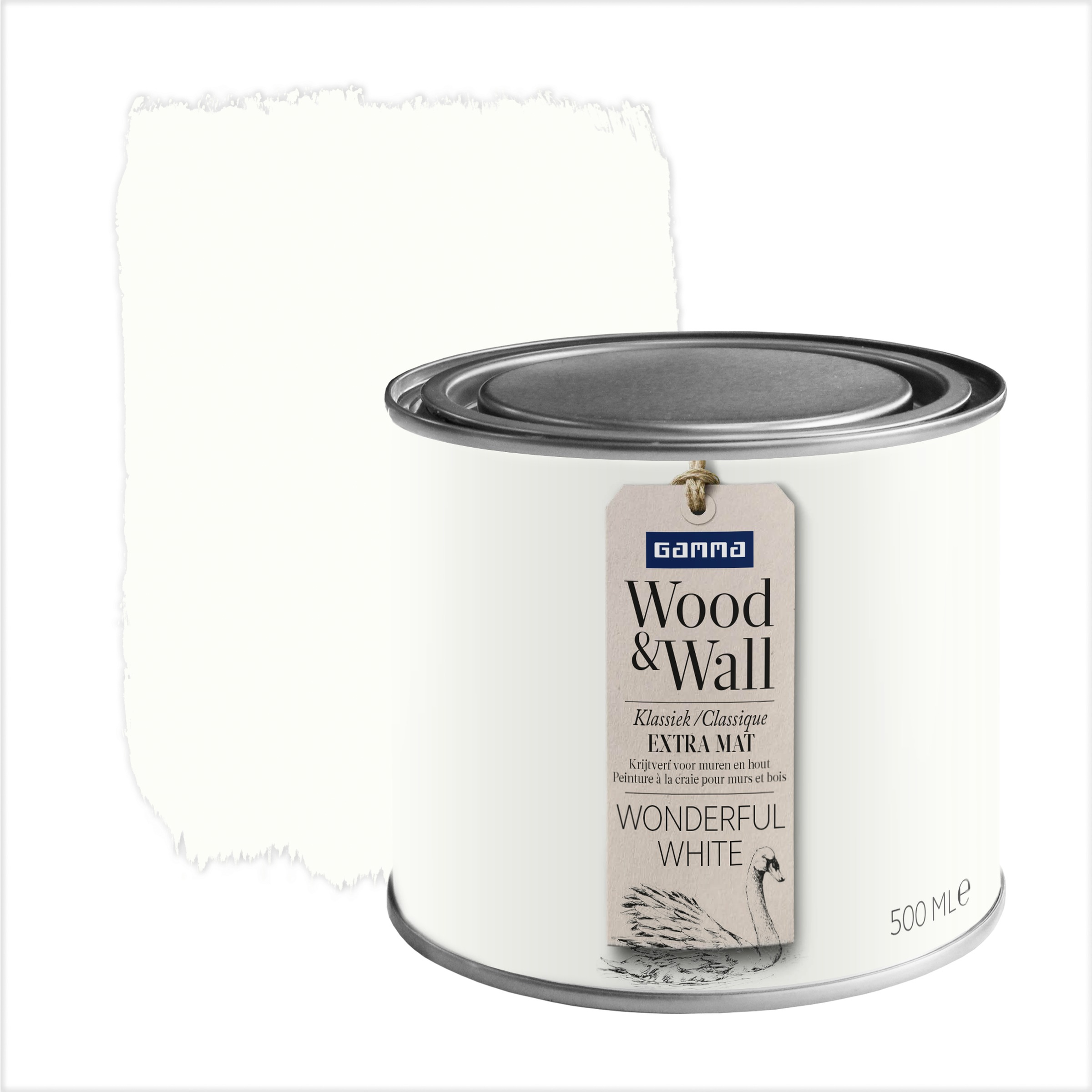 Gamma Woodwall Krijtverf Wonderful White 500 Ml gamma kopen in de aanbieding