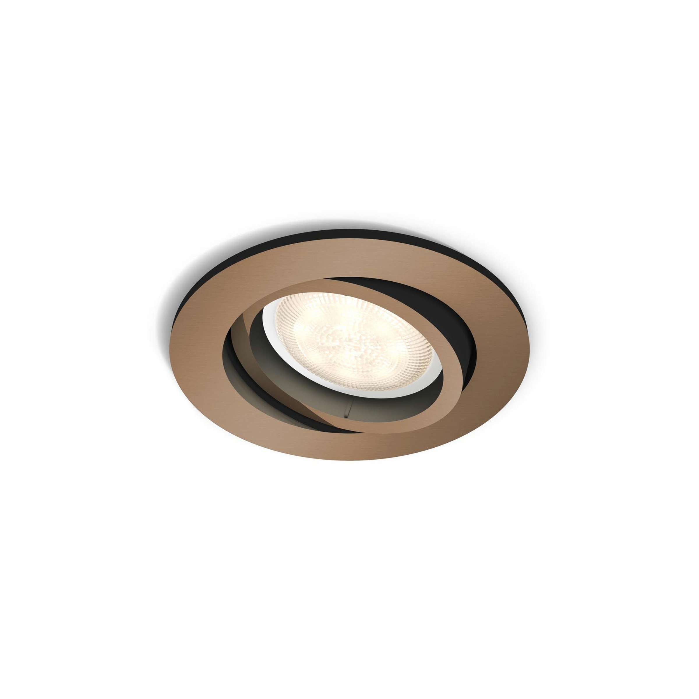 Philips Shellbark Inbouwspot Rond 1X45W Led Koper philips kopen in de aanbieding