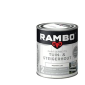 Rambo Pantserbeits Vintage tuin- en steigerhout zijdeglans dekkend puur wit 750 ml