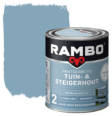 Rambo Pantserbeits Vintage tuin- en steigerhout zijdeglans dekkend petrol blauw 750 ml