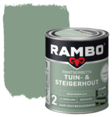 Rambo Pantserbeits Vintage tuin- en steigerhout zijdeglans dekkend helm groen 750 ml