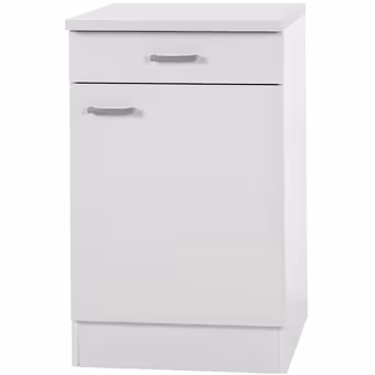 Optifit Klassik60 onderkast met 1 deur en 1 lade 84,5(h) x 50(b) x60(d) cm met werkblad