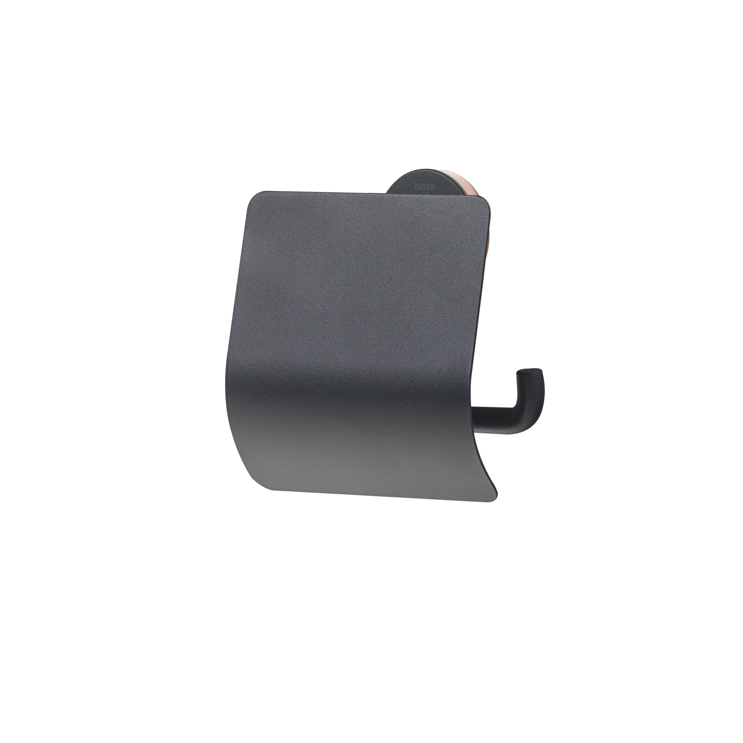 Tiger Toiletrolhouder Urban Zwart Met Klep tiger kopen in de aanbieding