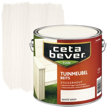 CetaBever tuinmeubelbeits white wash 2,5 liter